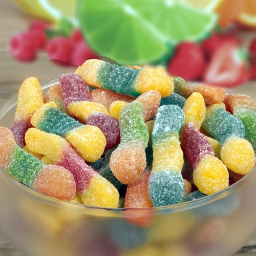 Haribo Worms Fizz Gummy Candy-OL052