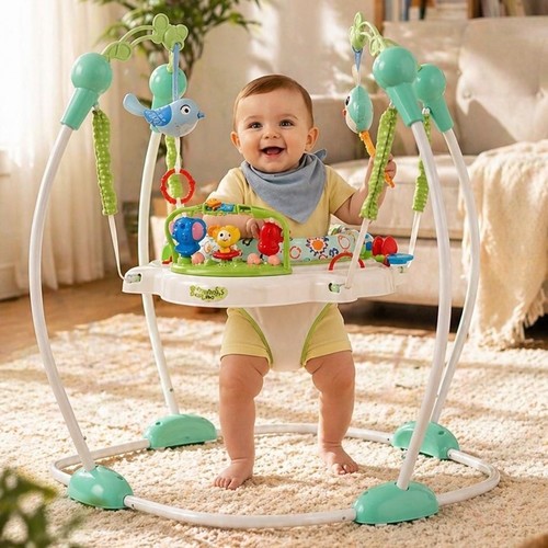 BABY JUMPER-88605 - BABY JUMPER SAFE JUMPING FUN ANYWHERE MAXIMUM WEIGHT: 11.3KG (25LBS) MAXIMUM HEIGHT: 81 CM (32 IN)