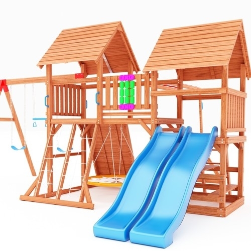 Swing Set with Slide/PL-161