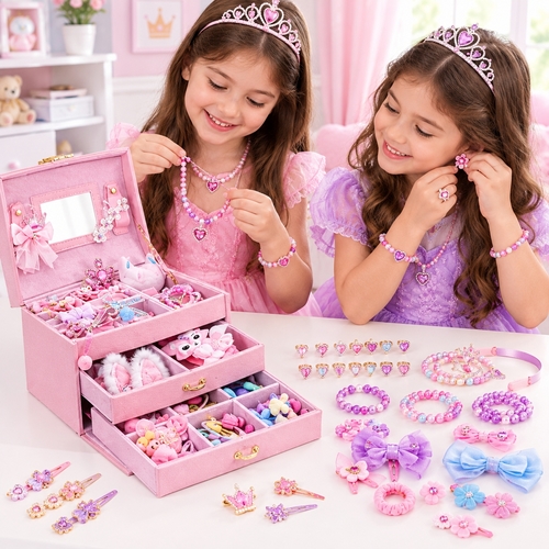 MDX PRINCESS JEWELRY DRESS UP ACCESSORIES BOX- VS2302(SH)