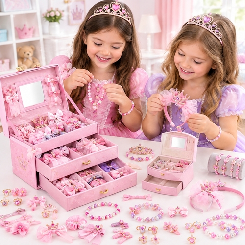 PRINCESS JEWELRY DRESS UP ACCESSORIES BOX- VS2303(SH)