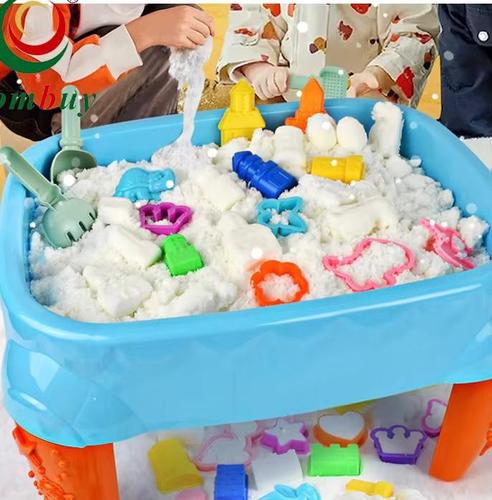 MAGIC SNOW / F012-7 - Magic Snow we can play snowball flights at home 2 in 1 detachable table leg Snowbox table mode For 3+ ages