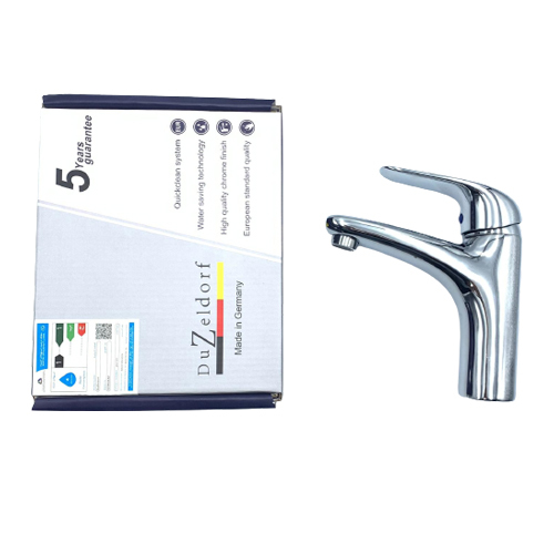 BASIN MIXER GERMANY DUZELDORF Model 356-01 - خلاط حوض الماني مزود بعدد 2 خرطوم مرن 45 سم رقم الموديل: 356-01 ماركة دوزيلدورف