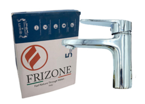 BASIN MIXER ITALY MODEL : FRIZONE / FL01 - خلاط حوض  ايطالي   بالصباب الأوتوماتيكي مع 2 خرطوم مرن 45 سم ماركة فريزون