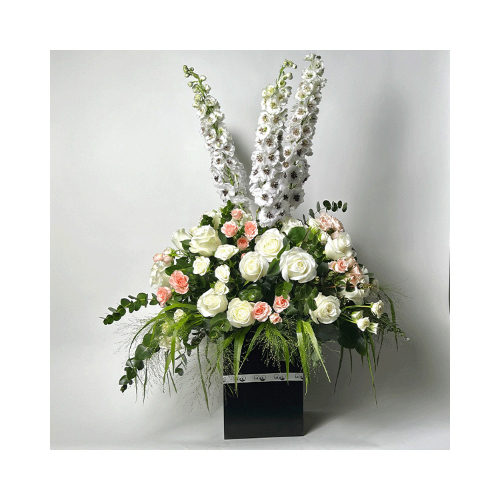 Al Jazi - Playful assortment of ping white and green colors, for all your occasions.
 Height: 65cm  Width: 92cm  Sell by: Quantity