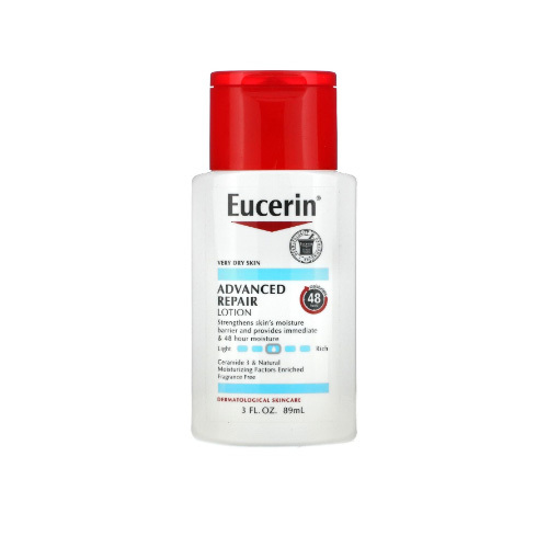 Kardhem - Advanced Repair Pomade, Fragrance-Free, 3 fl oz (89 ml) - Eucerin® Advanced Repair Lotion moisturizes very dry skin and helps maintain its moisture balance.
rich in ceramide 3; Reinforces skin's protective moisture barrier
Enriched with natural moisturizing factors; Intensely moisturizes to help prevent dryness
How to use:
For best results; Use daily after showering.