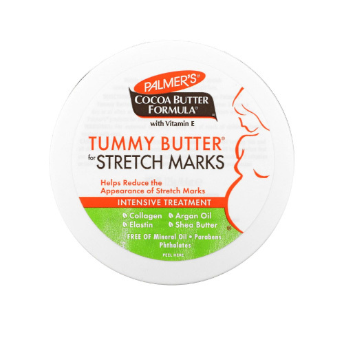 Kardhem - Palmer's Tummy Butter Cocoa Butter for Stretch Marks - Widely recommended for the treatment of stretch marks during or after pregnancy or weight loss.
How to use
Gently massage into the skin around the abdomen or areas prone to stretch marks before bed. For best results,