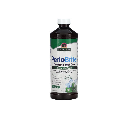 Kardhem - Nature's Answer Natural Mouthwash Fresh Mint (480ml) - PerioBrite® Natural Mouthwash is a great tasting mouthwash that keeps breath fresh and clean