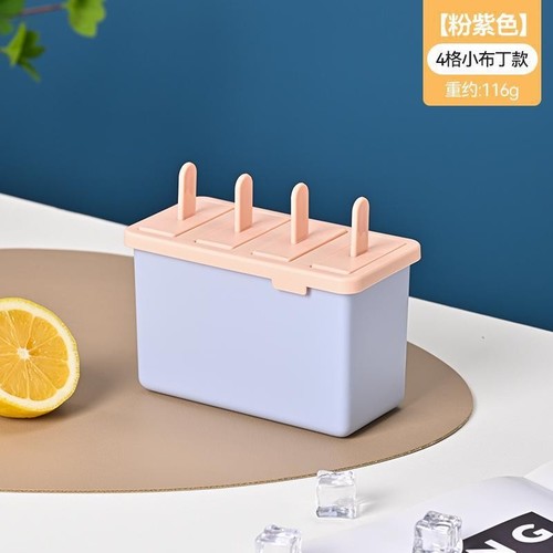 POPSICLE ICE CREAM MOLD 4 GRID / KN-0006 - 4 GRID PUDDING(large capacity, easy to demould) 4 GRID MOLD POPSICLE(large capacity, easy to demould)