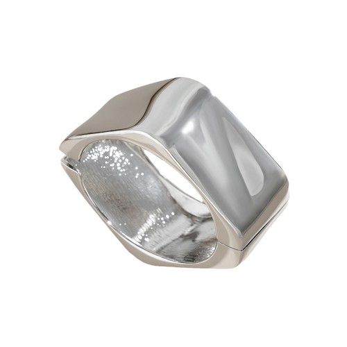 SILVER BRACELET / WA-0046 - 2 PCS SILVER BRACELET STYLE ALLOY