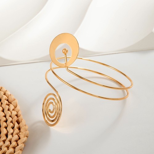 ARM BRACELET / WA-0041 - GOLD METAL ARM BRACELET