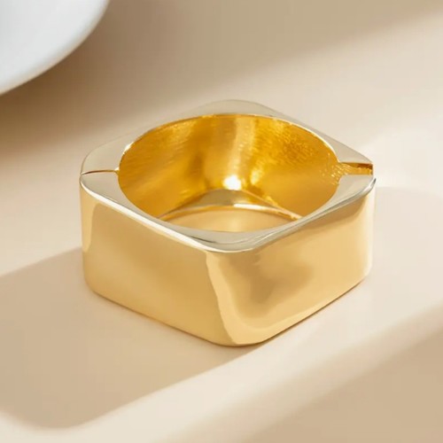 GOLD BRACELET / WA-0018 - 2 ALLOY GOLD BRACELET