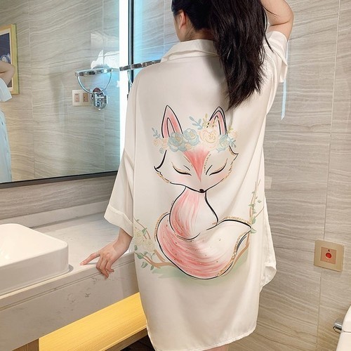 WHITE SILK NIGHT DRESS / WD-0016 - SILK NIGHT DRESS FOR WOMEN