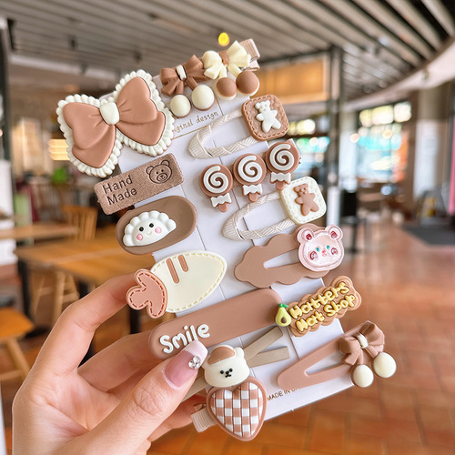 HAIRPINS 14 PIECES / KA-0121 - HAIRPINS FOR CHILDREN 14 PIECES Color: Coffee