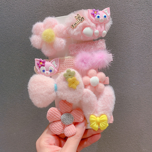 HAIRPINS 9 PIECES / KA-0130 - HAIRPINS FOR CHILDREN 9 PIECES SET Color : Lingna Belle Bow