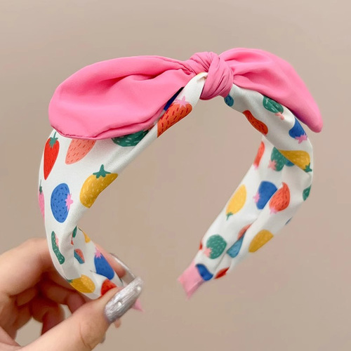 HEADBAND / KA-0135 - HEADBAND FOR GIRLS Color: Rose Red, Purple
