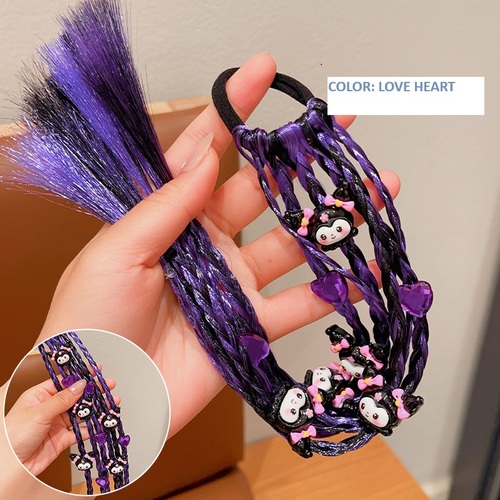 WIG BRAIDS / KA-0140 - WIG BRAIDS PONYTAIL FOR GIRLS 1 PIECE Color: Love Heart, Black Cool