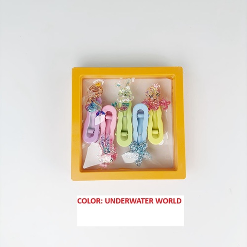 CHINESE STYLE HAIRPIN / KA-0149 - CHINESE STYLE HAIRPIN FOR GIRLS 5 PIECES Color: Fruit Blessing, Underwater World