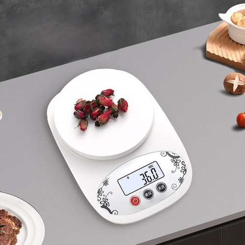KITCHEN SCALE / KN-0029 - COLOR WHITE KITCHEN SCALE CAN WEIGHT UP TO 5KG