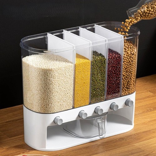 GRAINS AND CEREAL STORAGE / KN-0031 - GRAINS AND CEREALS PARTITION STORAGE BOX