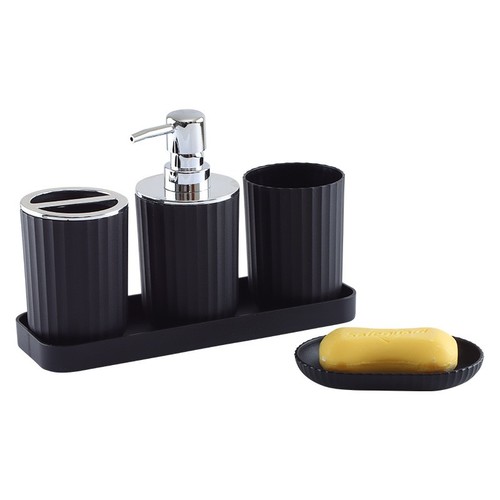 BATHROOM TOILETRIES / BR-0003 - 4 PIECES BATHROOM TOILETRIES