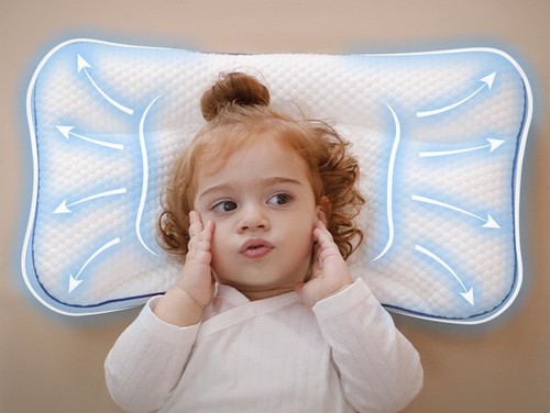 KID'S PARTITION PILLOW WITH PILLOW CASE / KA-0002 - KIDS PARTITION PILLOW WITH FREE PILLOW CASE SPINE PROTECTION PILLOW