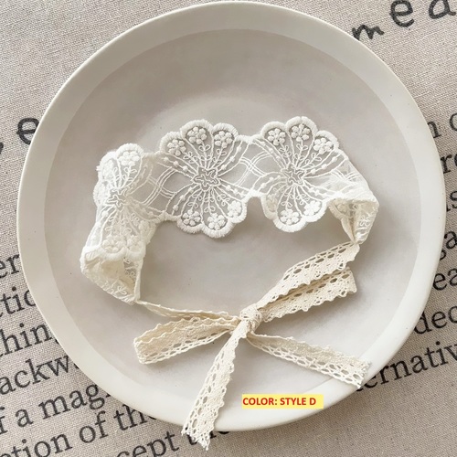 LACE FONTANELLE HEADBAND / KA-0021 - Korean girl lace fontanelle headband Recommended for babies aged 0-18 months Color : Style A, Style C, Style D