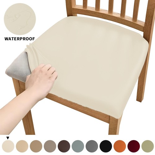 WATER PROOF DINING CHAIR SEAT COVER / HM-0007 - SIZE: LENGHT 40x45CM WIDTH 45x60CM WATER PROOF DINING SEAT COVER