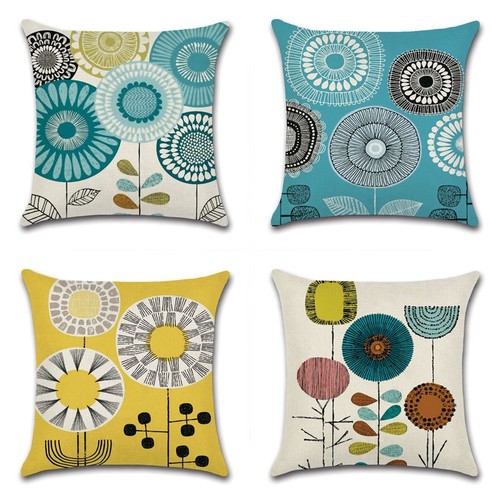 4 PIECES LINEN PILLOW CASE / HM-0011 - SIZE 45X45CM 4 PIECES LINEN PILLOW CASE PILLOW NOT INCLUDED