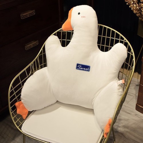 BIG WHITE GOOSE CHAIR PILLOW / HM-0032 - SIZE 54x42CM SOFT BIG WHITE GOOSE CHAIR PILLOW