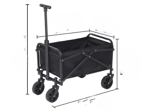 OUTDOOR FOLDING LUGGAGE 5 INCH / HM-0050 - OUTDOOR FOLDING LUGGAGE FOR CAMPING OR SHOPPING Color: Black Size: 5 inch