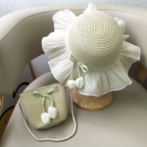 SUMMER PRINCESS HAT WITH BAG / KA-0003 - SUMMER PRINCESS HAT WITH BAG