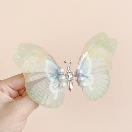 DOUBLE LAYER COLORFUL BUTTERFLY HAIRPIN / KA-0012 - DOUBLE LAYER COLORFUL BUTTERFLY HAIRPIN