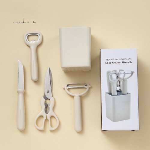 مجموعة أدوات المطبخ من 5 قطع / KN-0060 - Kitchen Gadgets 5-piece Set Color: White small