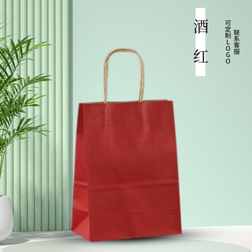 PAPER BAG SIZE 28x15x28CM / BG-0080 - COLOR RED SIZE 28x15x28CM PAPER BAG