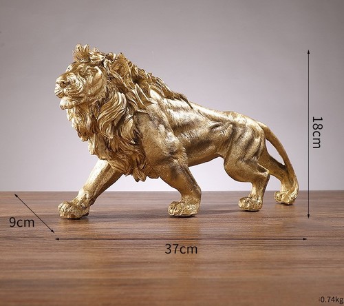 GOLDEN LION RESIN / HM-0065 - LIVING ROOM DECORATION Size: 9*37*18cm Weight: 0.74kg