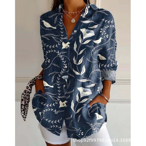 WOMEN'S CASUAL LOOSE SHIRT / WD-0100 - WOMEN'S CASUAL LOOSE SHIRT