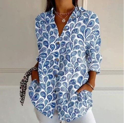 WOMEN'S CASUAL LOOSE SHIRT / WD-0105 - WOMEN'S CASUAL LOOSE SHIRT