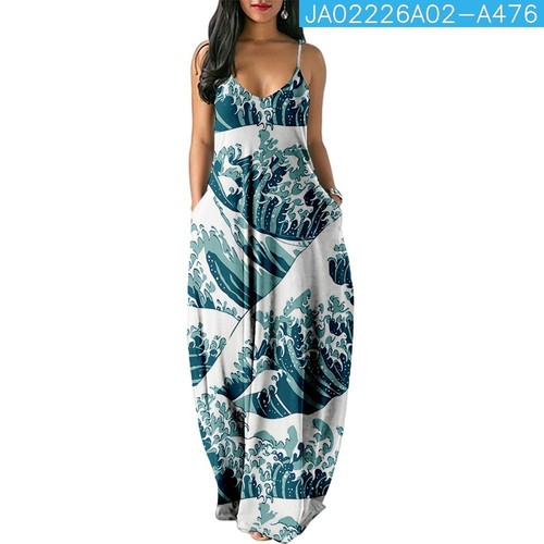 CASUAL WOMEN'S LONG DRESS / WD-0118 - CASUAL WOMEN'S LONG DRESS