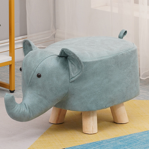 LITTLE BLUE ELEPHANT STOOL / HM-0098 - CHILDREN'S ANIMAL STOOL Size: 30*25*25 cm