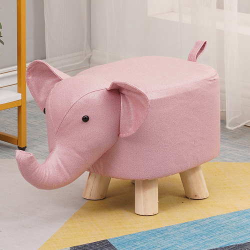 LITTLE PINK ELEPHANT STOOL / HM-0109 - CHILDREN'S ANIMAL STOOL Size: 30*25*25 cm