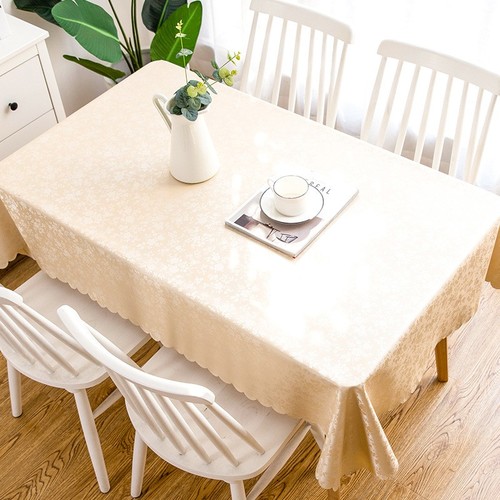 WATER PROOF TABLECLOTH SIZE 140X180CM / KN-0089 - COLOR ROSE BEIGE WATER PROOF TABLECLOTH SIZE 140X180CM