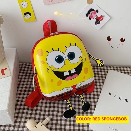 TRENDY BACKPACK FOR KIDS / BG-0045 - TRENDY BACKPACK FOR KIDS Color: Red Spongebob