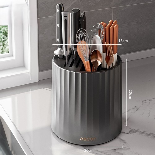 CHOPSTICKS AND KNIFE HOLDER / KN-0132 - CHOPSTICKS AND KNIFE HOLDER Color: Black