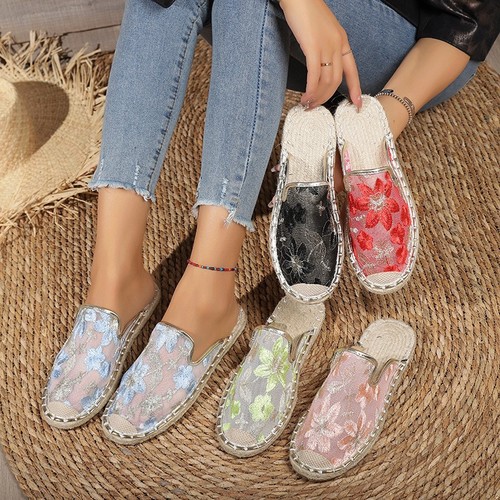 COLOR GOLD FLAT BOTTOM ROPE STYLE SANDALS / WS-0043 - COLOR GOLD FLAT BOTTOM ROPE STYLE SANDALS