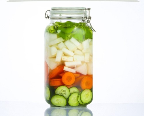 2000ML GLASS SEALED FOOD STORAGE JAR / KN-0117 - 2000ML GLASS SEALED FOOD STORAGE JAR