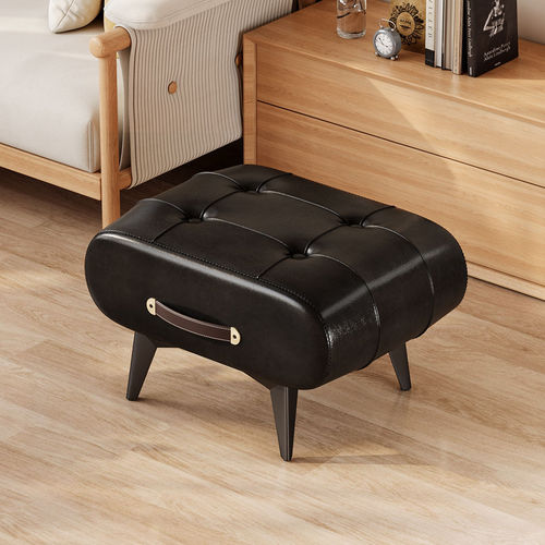 FOOTSTOLL SOFT SEAT / HM-0123 - FOOTSTOLL SOFT SEAT Color: Black