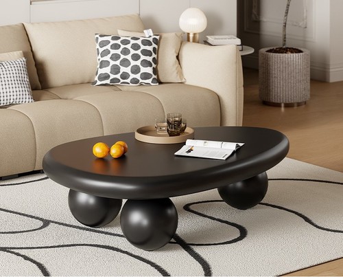 CLOUD COFFEE TABLE SMALL / HM-0163 - CLOUD COFFEE TABLE SMALL Color: Elegant Black Size: 100*65*30 cm