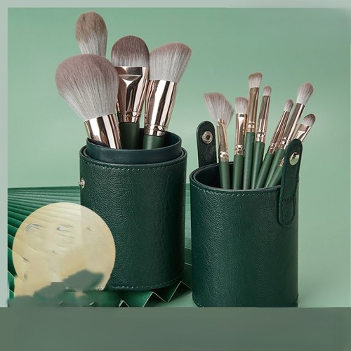14 MAKE-UP BRUSHES SET WITH STORAGE BUCKET / MU-0012 - 14 MAKE-UP BRUSHES SET WITH STORAGE BUCKET