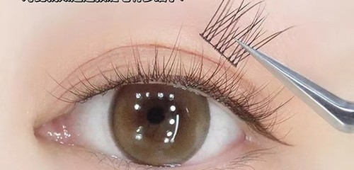RAW FISHTAIL EYELASHES 120 CLUSTERS WITH TWEEZERS / MU-0016 - RAW FISHTAIL EYELASHES 120 CLUSTERS WITH TWEEZERS STEMLESS AND GLUE-FREE